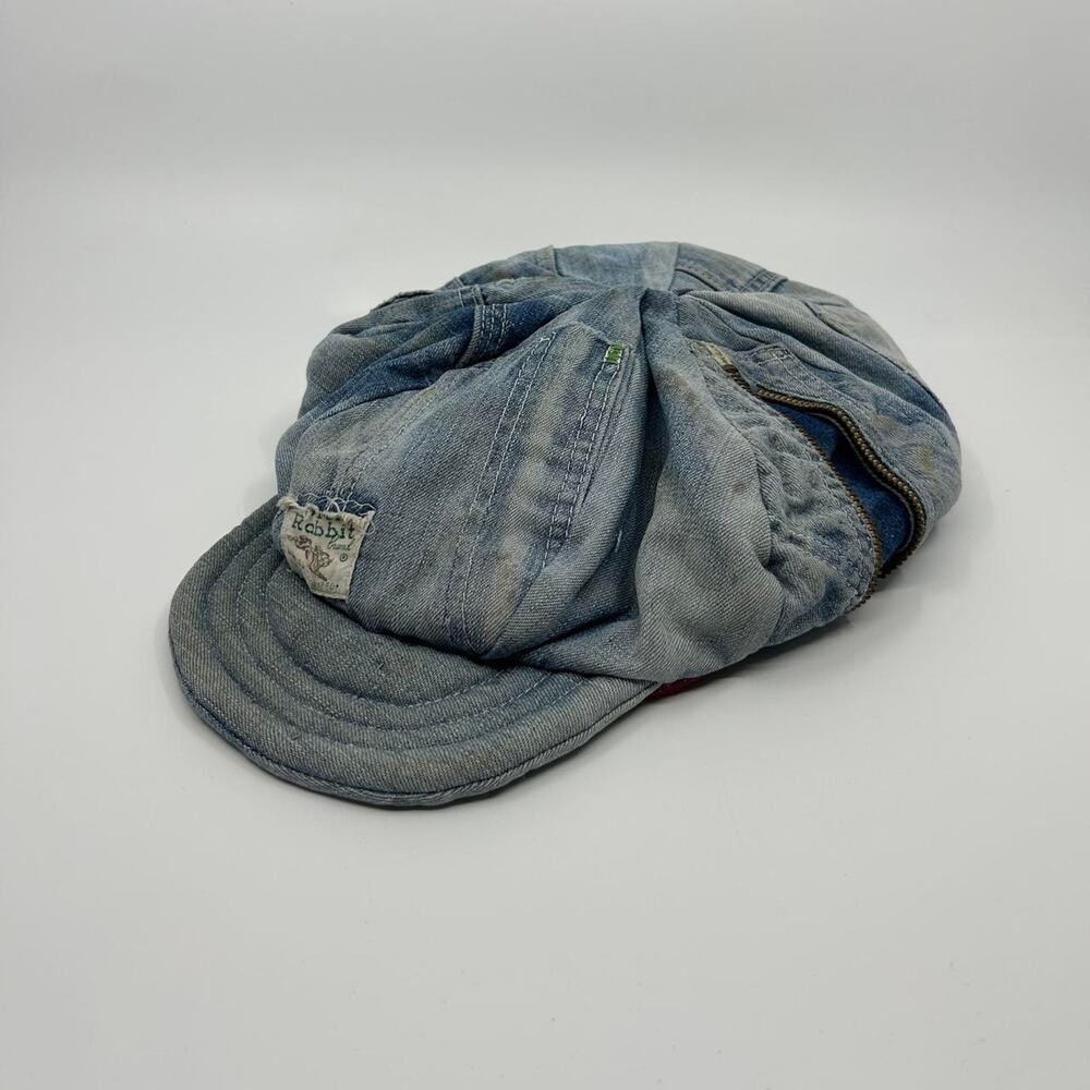 VTG 50s/60s Jack Rabbit Denim Engineer cap with floral lining